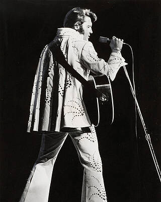 Wall Art - Photograph - Elvis Presley at mic by Retro Images Archive