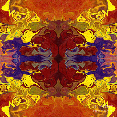 Wall Art - Painting - Embracing Transition Abstract Healing Artwork by Omaste Witkowski