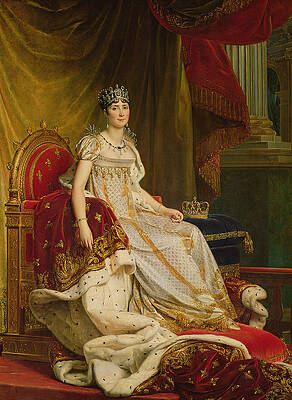 Wall Art - Photograph - Empress Josephine 1763-1814 1808 Oil On Canvas by Francois Pascal Simon, Baron Gerard