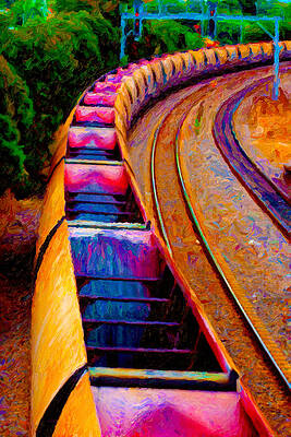 Empty Coal Hoppers by Chuck Mountain Empty Coal Hoppers by Chuck Mountain