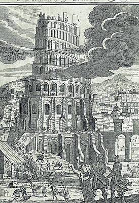Wall Art - Photograph - Engraving Of The Legendary Tower Of Babel by Science Photo Library