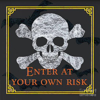 Wall Art - Painting - Enter at Your Own Risk by Debbie DeWitt