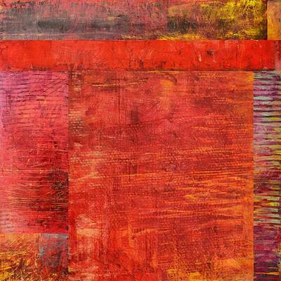 Wall Art - Painting - Essence of Red by Michelle Calkins