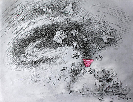 Wall Art - Drawing - EU and US Sanctions on Russia by Ylli Haruni