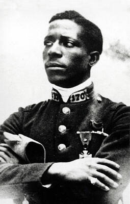 Wall Art - Photograph - Eugene Bullard, Wwi American Pilot by Science Source