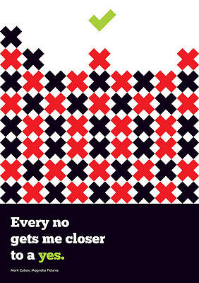 Wall Art - Digital Art - Every No Gets Me closer Typography Art Inspirational Quotes Poster by Lab No 4 - The Quotography Department