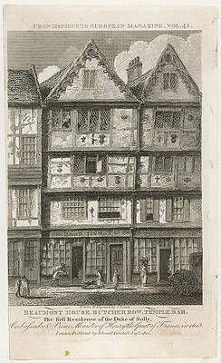 Wall Art - Drawing - Example Of Domestic  Architecture by Mary Evans Picture Library