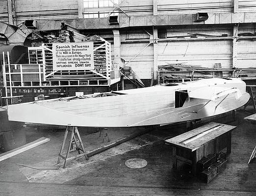 Wall Art - Photograph - Experimental F6l Flying Boat Under Construction by Science Photo Library