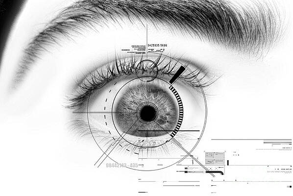 Wall Art - Photograph - Eye With Target by Mike Agliolo