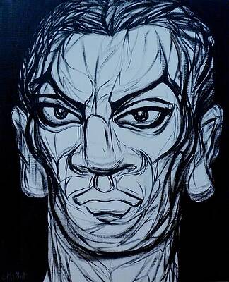 Eyes of determination - portrait of young Pablo Picasso by Cindy MILLET Eyes of determination - portrait of young Pablo Picasso by Cindy MILLET