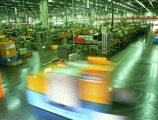Wall Art - Photograph - Factory Robots by Science Photo Library