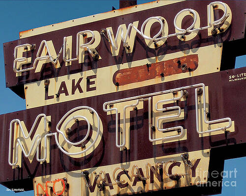 VMA-L-6585 Motel Vacancies Vintage Metal Hospitality Motel Retro Tin Sign 