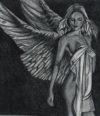 Wall Art - Drawing - Fairy by Bobby Dar