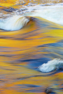 Wall Art - Photograph - Fall Colors Reflected In The Swift by Jerry and Marcy Monkman