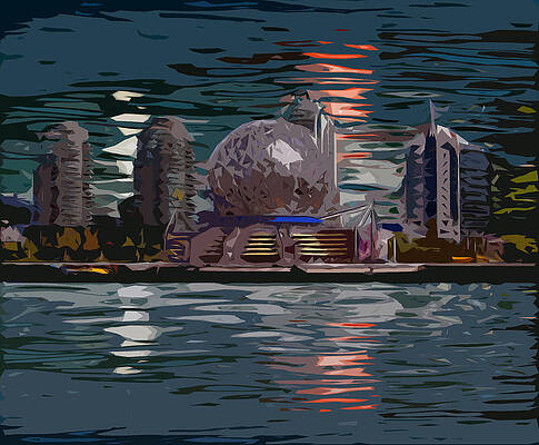 False Creek Reflection abstract by Jerry Gulbransen