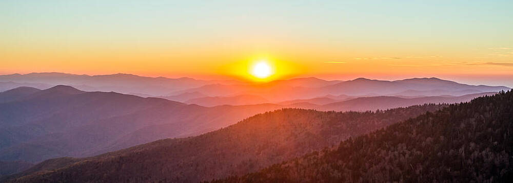 Wall Art - Photograph - Fantastic Sunset in the Great Smoky Mountains by Pierre Leclerc Photography