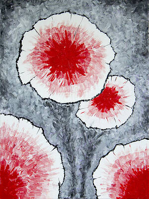 Fantasy Flowers In Red No 1 by Ben Gertsberg Fantasy Flowers In Red No 1 by Ben Gertsberg