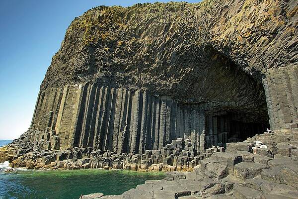 Wall Art - Photograph - Fingal's Cave And Basalt Columns by Science Photo Library