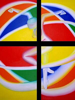 Wall Art - Painting - Firedancer by Joshua Morton
