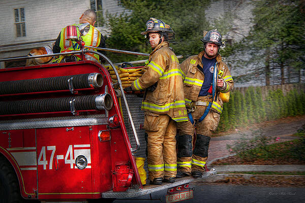 Wall Art - Photograph - Firefighting - Only you can prevent fires by Mike Savad