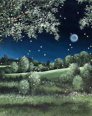 Fireflies In The Meadow by Debbi Wetzel Fireflies In The Meadow by Debbi Wetzel