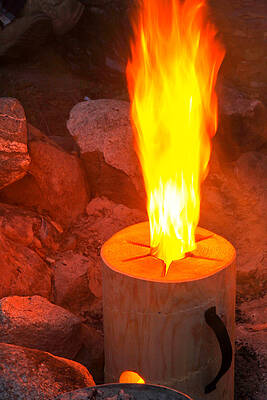 Firelog Fireworks by David Hoffmann