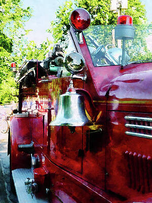 Wall Art - Photograph - Fireman - Bell on Fire Engine by Susan Savad