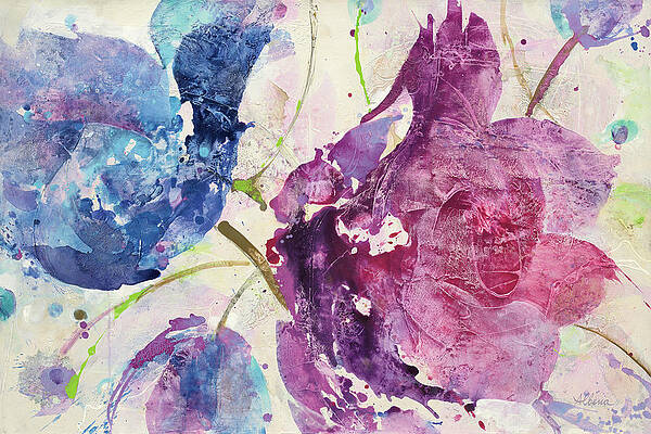 Wall Art - Painting - Fireworks Abstract V2 by Albena Hristova