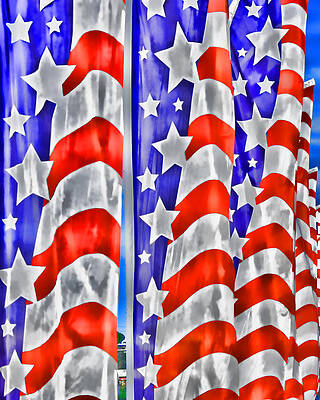 Wall Art - Digital Art - Flag Banners WOWC by Kevin Anderson