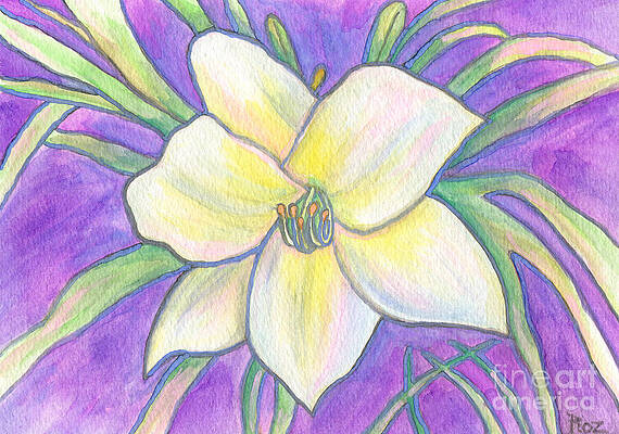 Flagler Beach Daylily by Roz Abellera Flagler Beach Daylily by Roz Abellera