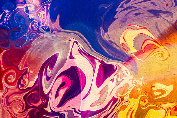 Wall Art featuring the painting Flaming Colors by Omaste Witkowski