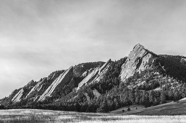 Wall Art - Photograph - Flatirons B W by Aaron Spong
