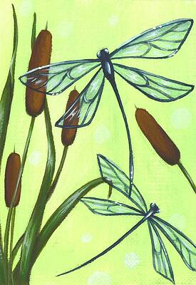 Flight Through The Cat Tails by Elaina Wagner Flight Through The Cat Tails by Elaina Wagner