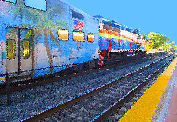 Wall Art - Photograph - Florida Train by Dart Humeston