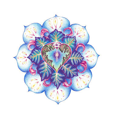 Flowering of the Heart oneness art by Lydia Erickson Flowering of the Heart oneness art by Lydia Erickson