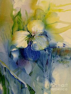 Wall Art - Painting - Flowers by Donna Acheson-Juillet