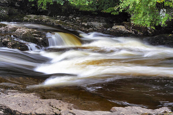 Wall Art - Photograph - Flowing and Cascading at the Falls of Dochart - Killin Scotland by Jason Politte