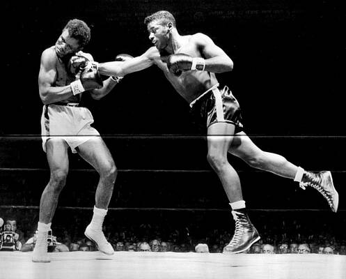 Boxer Bob Fitzsimmons Flexing Chest by Bettmann