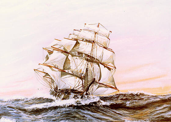Flying Cloud in full sail by Mackenzie Moulton Flying Cloud in full sail by Mackenzie Moulton