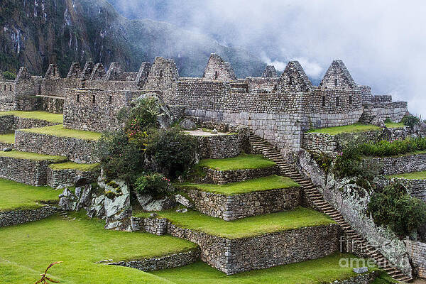 Fog advancing on Machu Picchu Peru by Dan Hartford Fog advancing on Machu Picchu Peru by Dan Hartford