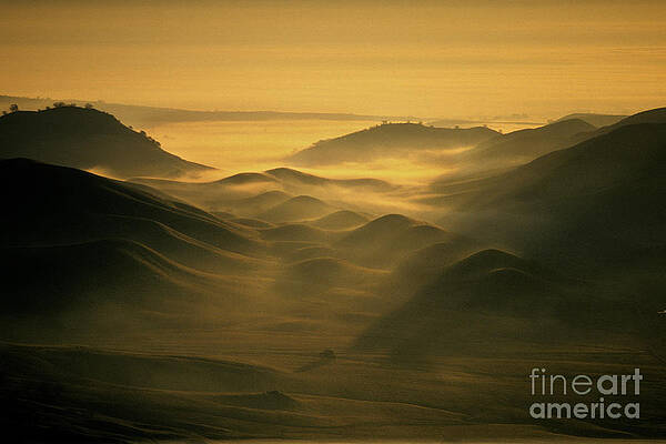 Wall Art - Photograph - Fog In The Sutter Buttes Mountains by Ron Sanford