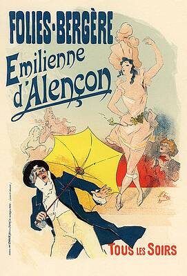 Nouveau Wall Art featuring the photograph Folies Bergere Emilienne D'Alencon by Gianfranco Weiss