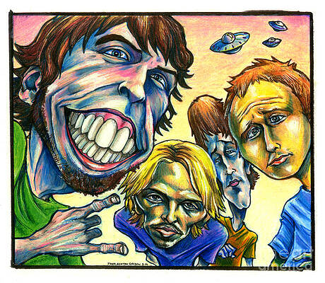 Wall Art - Drawing - Foo Fighters by John Ashton Golden