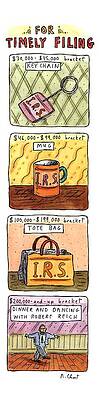Wall Art - Drawing - For Timely Filing by Roz Chast