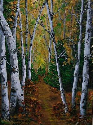 Birch Tree Forest Trail by Sharon Duguay Birch Tree Forest Trail by Sharon Duguay
