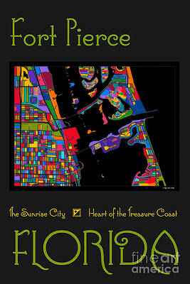 Fort Pierce Map No.2 by Megan Dirsa-DuBois Fort Pierce Map No.2 by Megan Dirsa-DuBois
