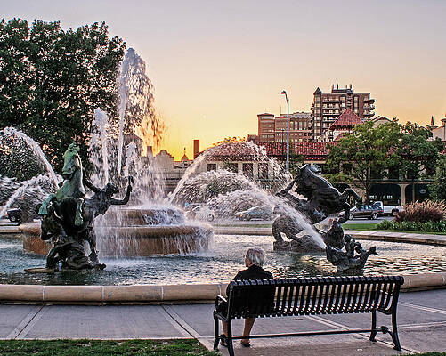 Wall Art - Photograph - Fountain View by Kevin Anderson