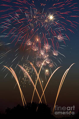 Wall Art - Photograph - Fourth Of July Fireworks Display by David R Frazier