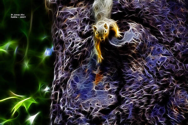 Wall Art - Digital Art - Fractal - From Up Top - Robbie The Squirrel by James Ahn