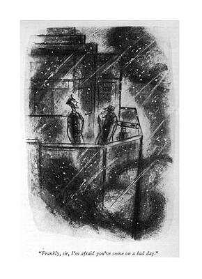 Wall Art - Drawing - You've Come On A Bad Day by Leonard Dove